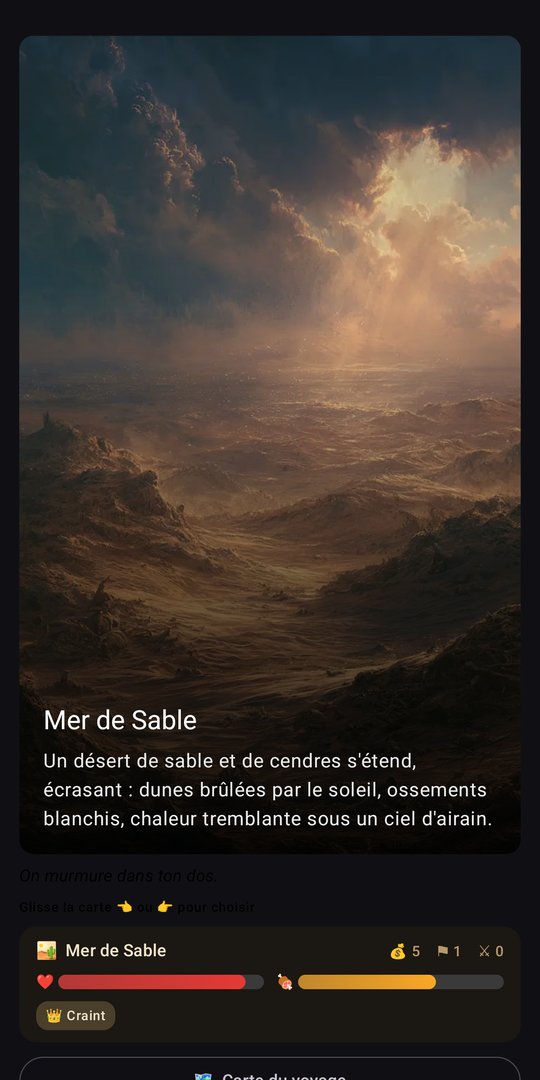La Destinée — le désert de cendres